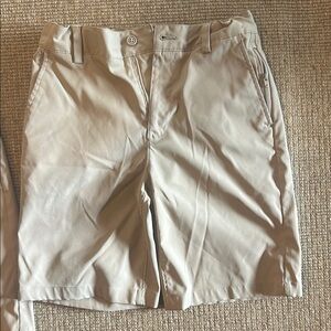 Lands' End Tan Flat Front Shorts